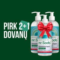 Hipoalerģisks trauku mazgāšanas līdzeklis (500 ml) | 2+1