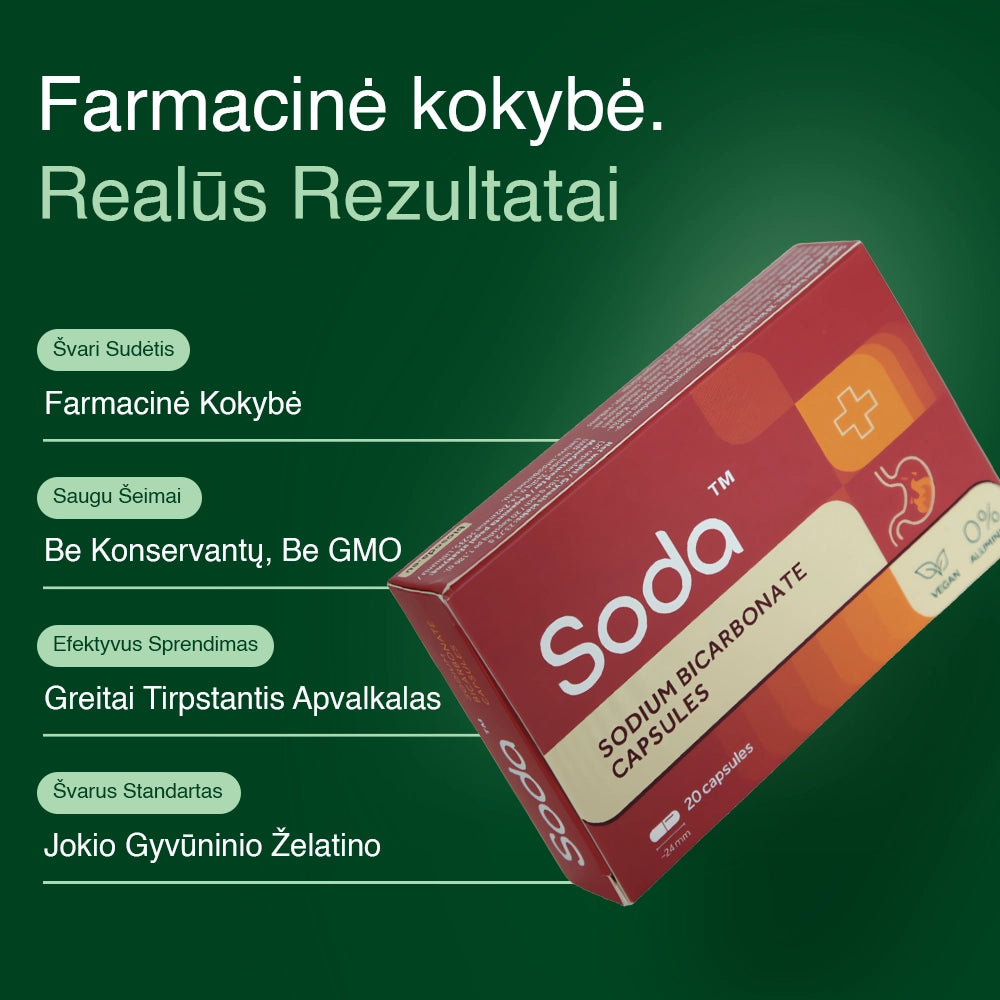 Sodium Bicarbonate 20 Capsules